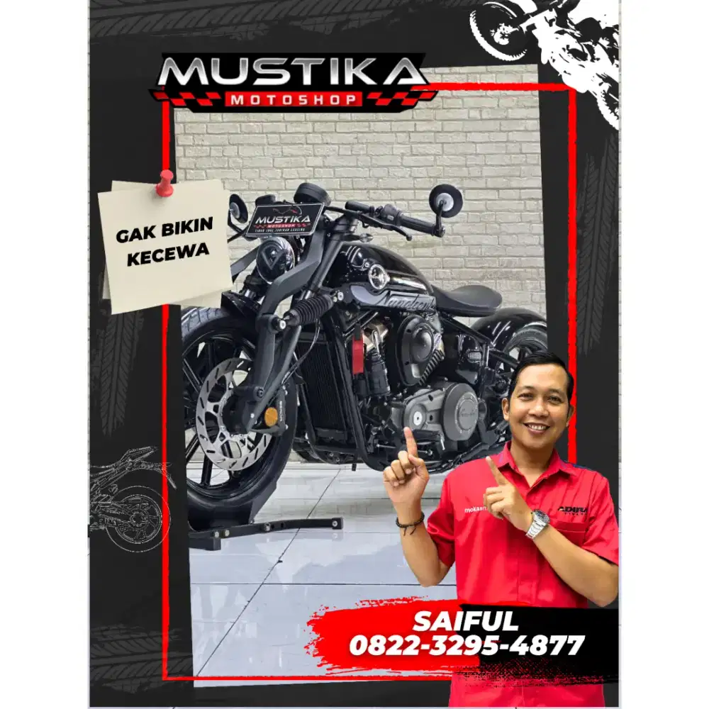 Odo 4rb Istimewa!!Beneli Napoleon Bob 250cc 2025 Plat B Mulus-Mustika