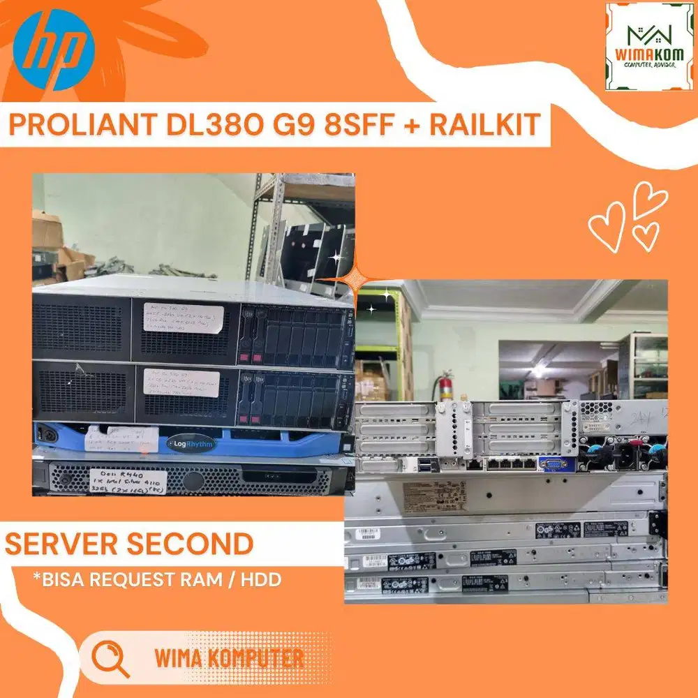 SERVER HP DL380 G9 8 SFF 2x E5-2680V4 56 CORE RAM 128GB SAS 1.8TB