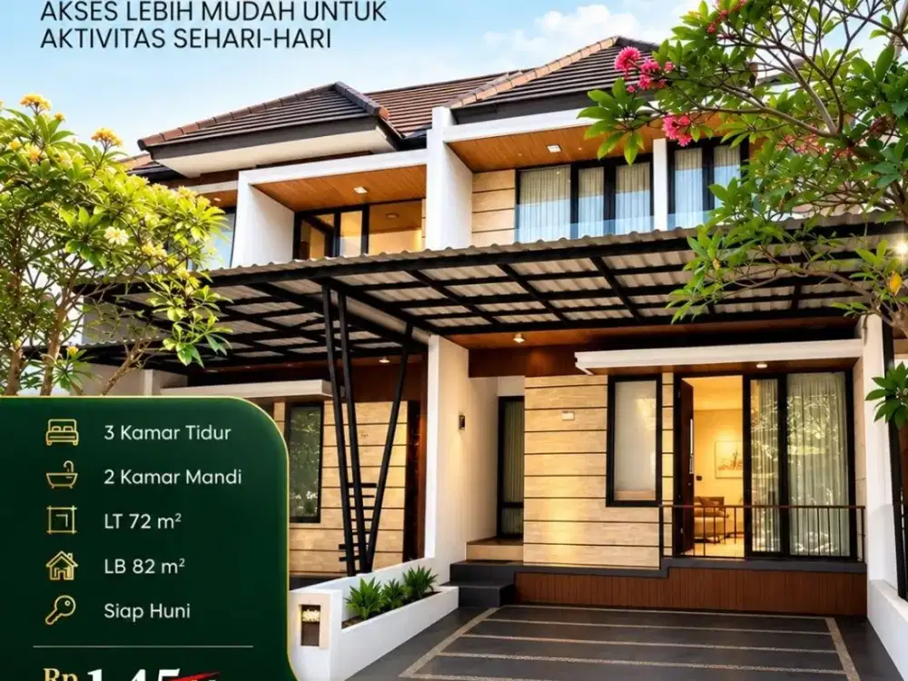 967 Rumah 2 Lt Secondary TERAWAT di Perumahan Bukit Nusa Indah Ciputat Tangerang Selatan