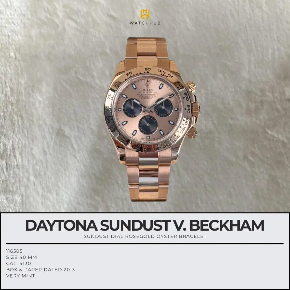 Rolex Daytona Rose Gold Sundust Victoria Beckham 116505