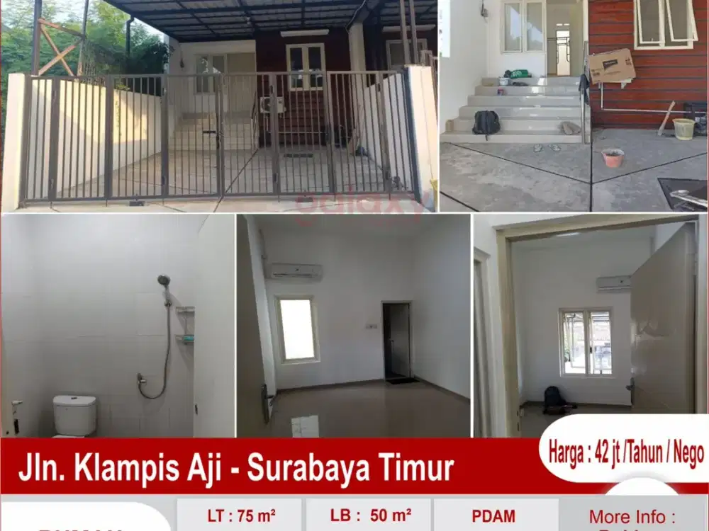 Rumah Daerah Jalan Klampis Aji Surabaya