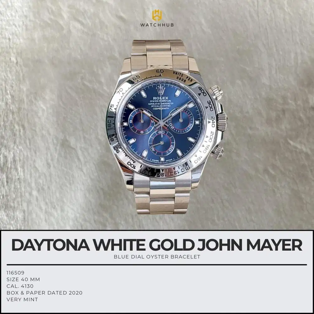 Rolex Daytona White Gold John Mayer 116509