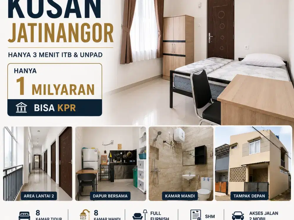 Hanya 2 Menit ke Unpad, Kosan Siap Huni