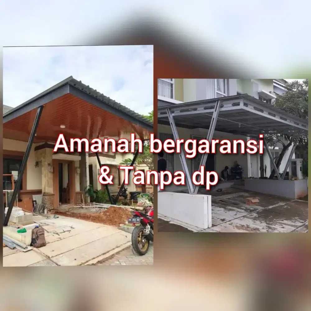 Pemasangan baja ringan dan renovasi atap lama