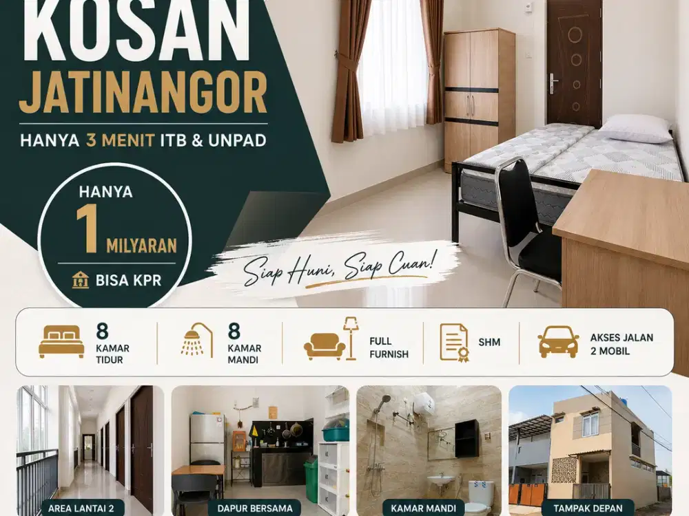 Kosan Jatinangor, Siap Disewakan Hari Ini