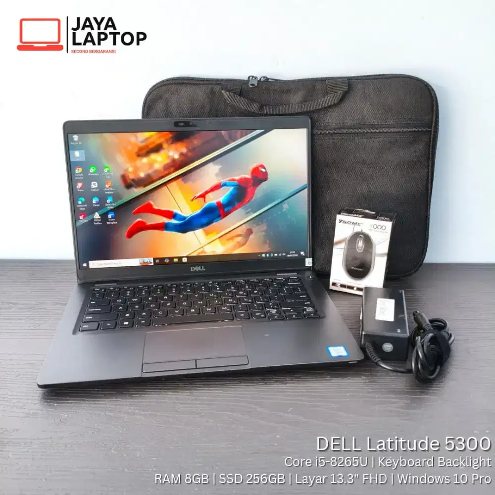 Dell Latitude 5300 Core i5 Gen 8 RAM 8GB SSD 256GB Laptop Second Bekas
