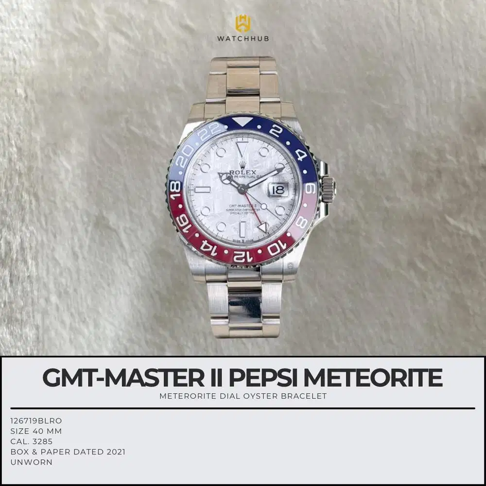 Rolex GMT-MASTER II PEPSI METEORITE 126719BLRO
