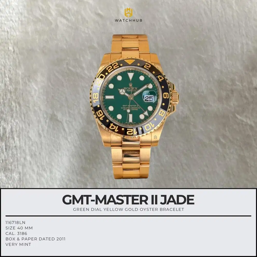 Rolex GMT-MASTER II JADE 116718LN