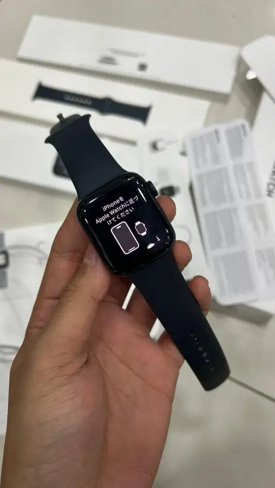 APPLE WATCH SE FULL SET RESMI iBOX — SIAP PAKAI!