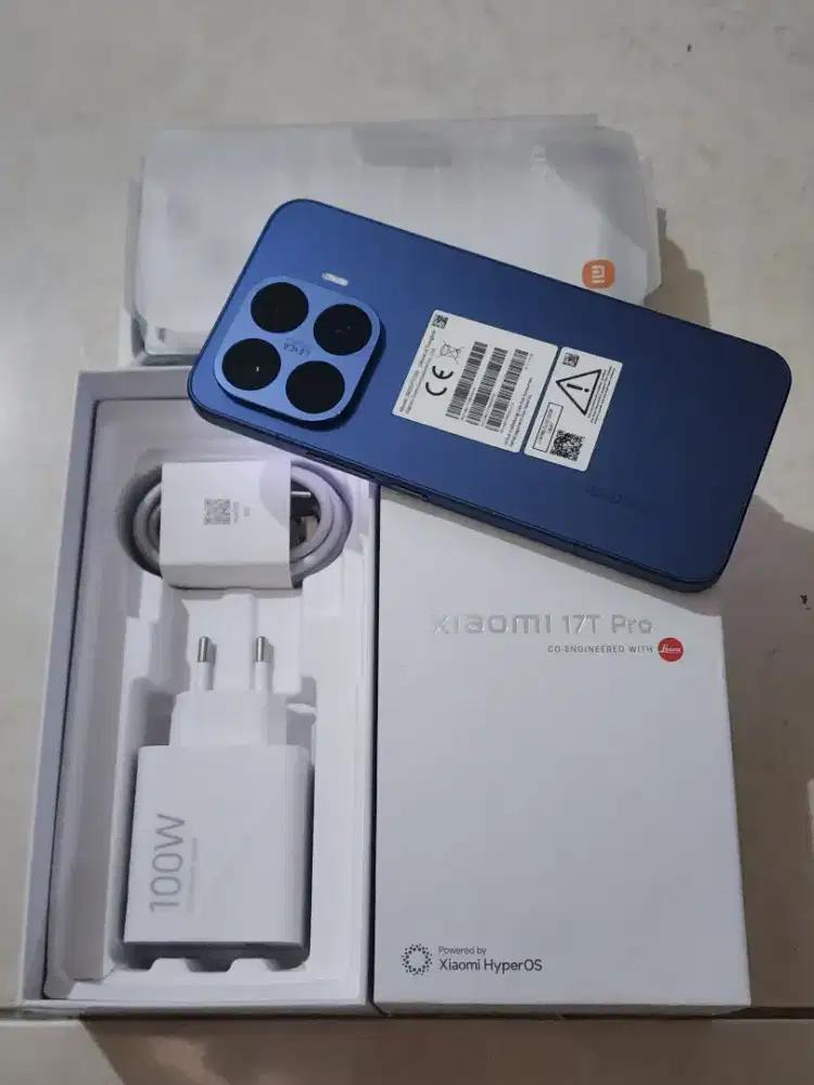 Xiaomi 17T Pro 5G 12/512Gb, warna Biru TAM, 99,9% Sempurna (Perfect)