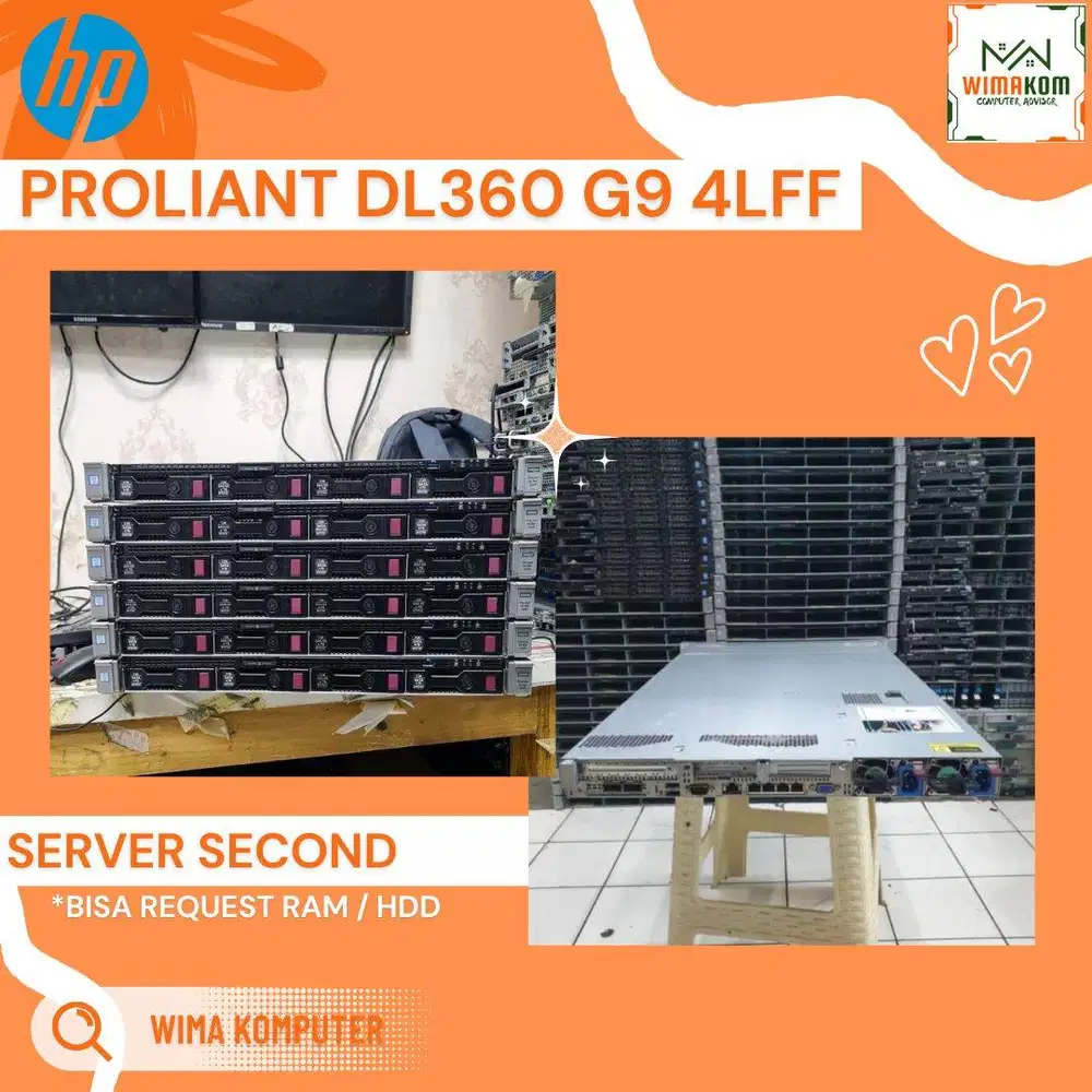 SERVER HP DL360 G9 4 LFF 2x XEON E5-2683V4 64 CORE RAM 128GB SSD 1TB