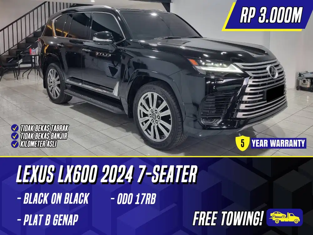 Lexus LX600 2024 7 Seater Black Hitam LX 600