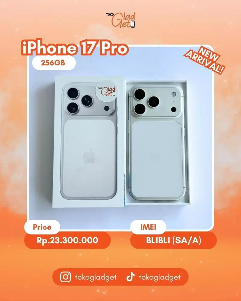 iPhone 17 Pro 256 Gb ex IBOX/BLIBLI