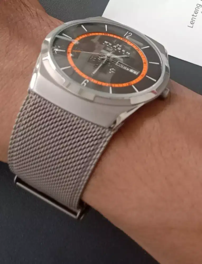 Jam Skagen Denmark - OriginaL good kondisi 43mm