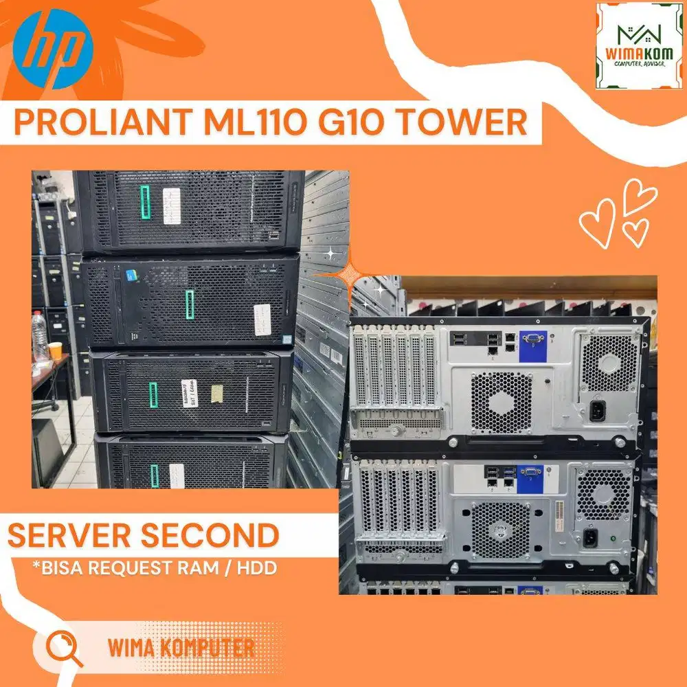 SERVER HP ML110 G10 XEON SILVER 4116 24 CORE RAM 64GB SSD 1TB