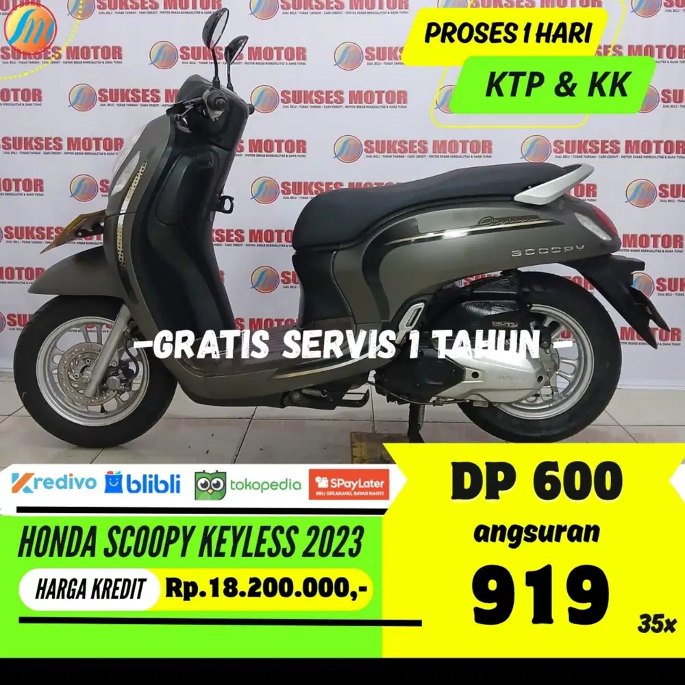 DP HANYA 600RIBU HONDA SCOOPY KEYLESS 2023 ANGSURAN SANGAT RENDAH