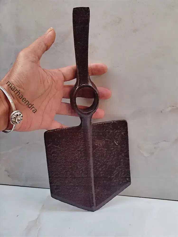 Sekop parit militer Inggris antik kuno vintage jadul