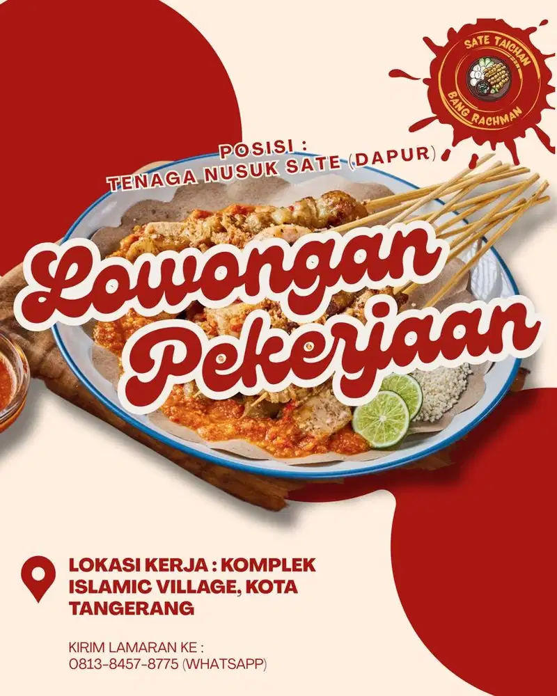 Lowongan Nusuk Sate