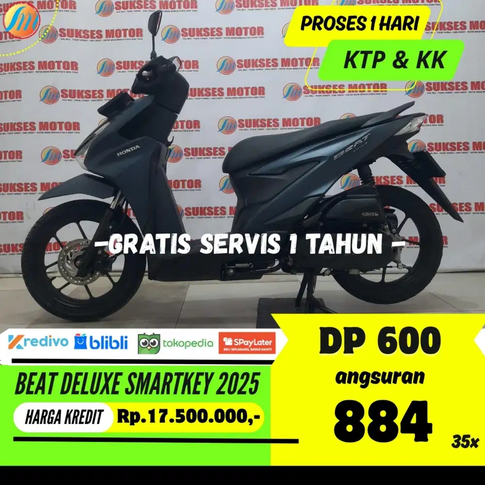DP CUMA 600RIBU HONDA BEAT DELUXE SMARTKEY 2025 ANGSURAN SANGAT RENDAH