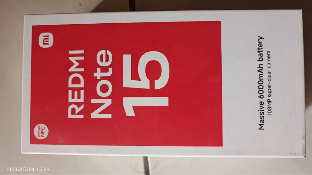 Jual cepat xiaomi redmi note 15 8/256