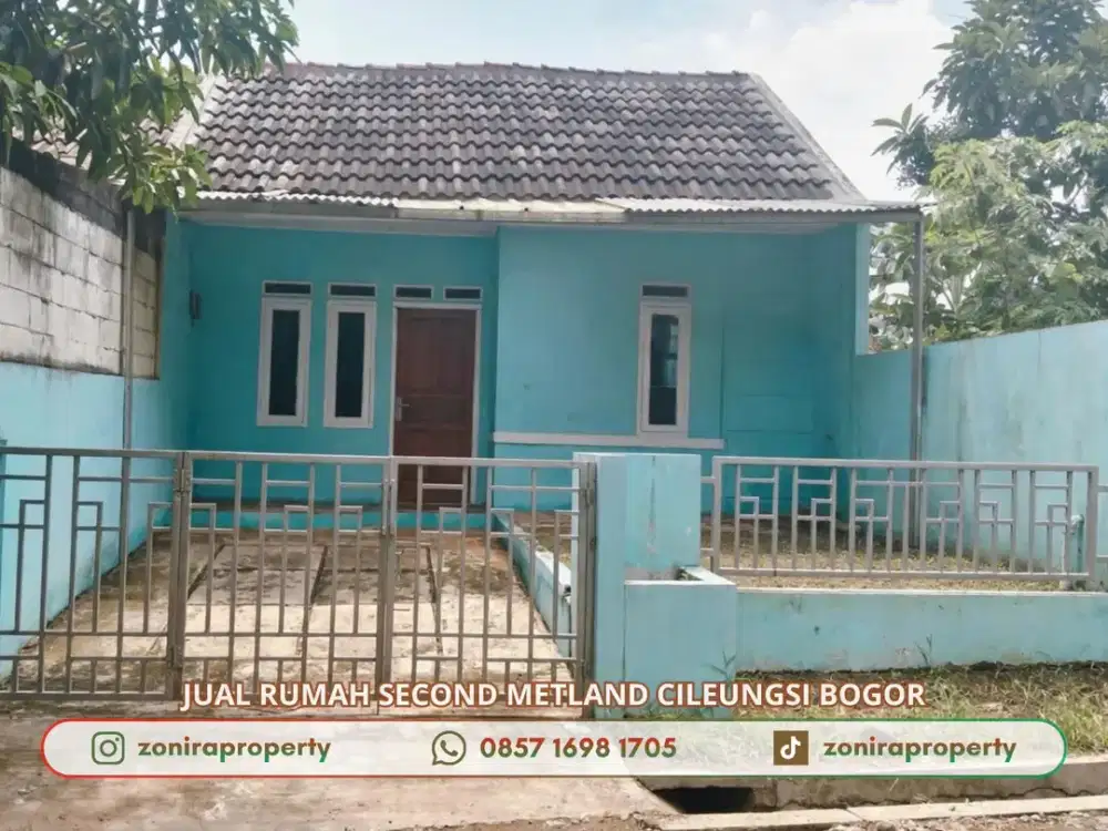 Dijual Rumah dkt Tol Cibubur di Metland Cileungsi HANYA 345 JT NEGO ALL IN SURAT SURAT
