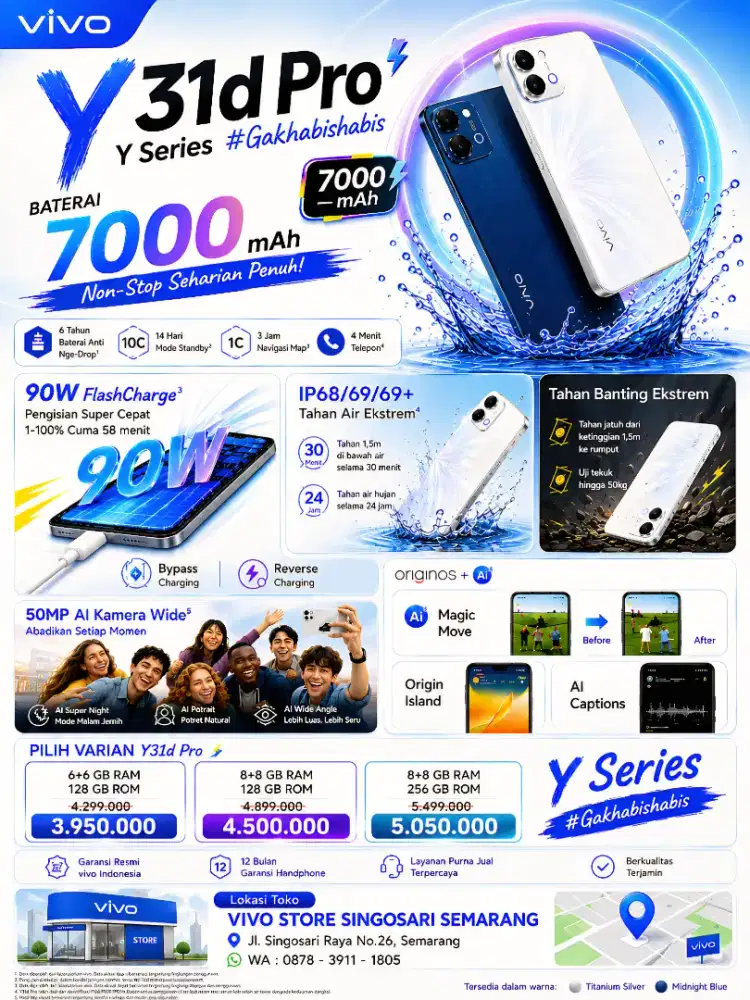 PROMO NEW VIVO Y31D PRO SERIES. PROMO TERBATAS