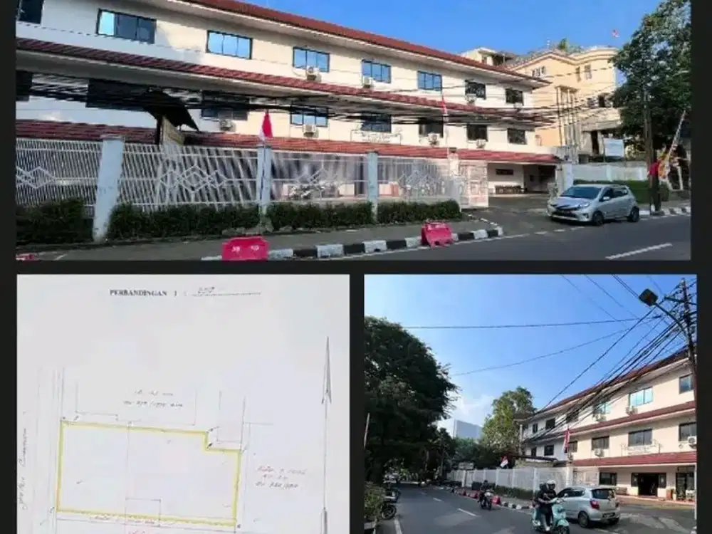 DIJUAL Gedung 3 Lantai Belakang KFC Cikini Menteng
