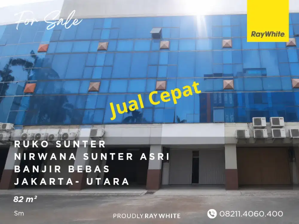 Ruko Sunter 4 Lantai, Bebas Banjir, Siap Huni