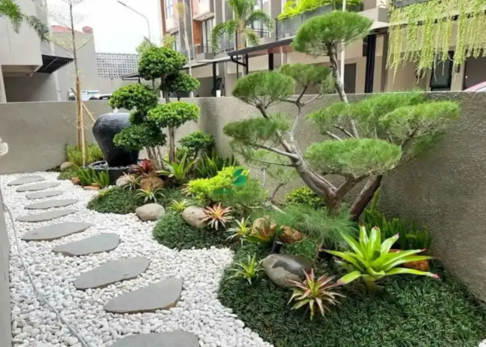 Pembuatan taman rumah minimalis