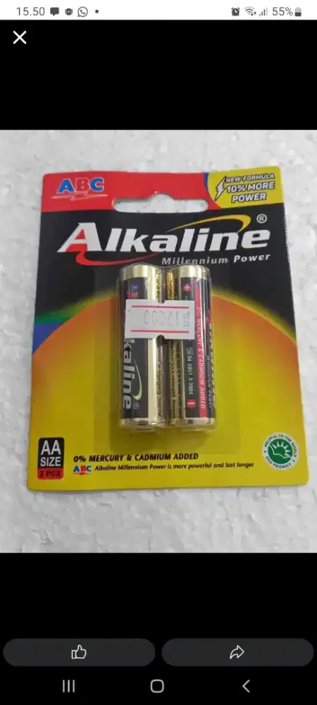 BATRE ALKALINE AA
