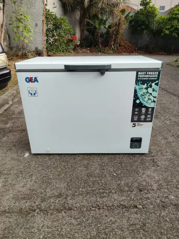 Frezer box GEA 300 liter mulus normal pemakaian 8bulanan