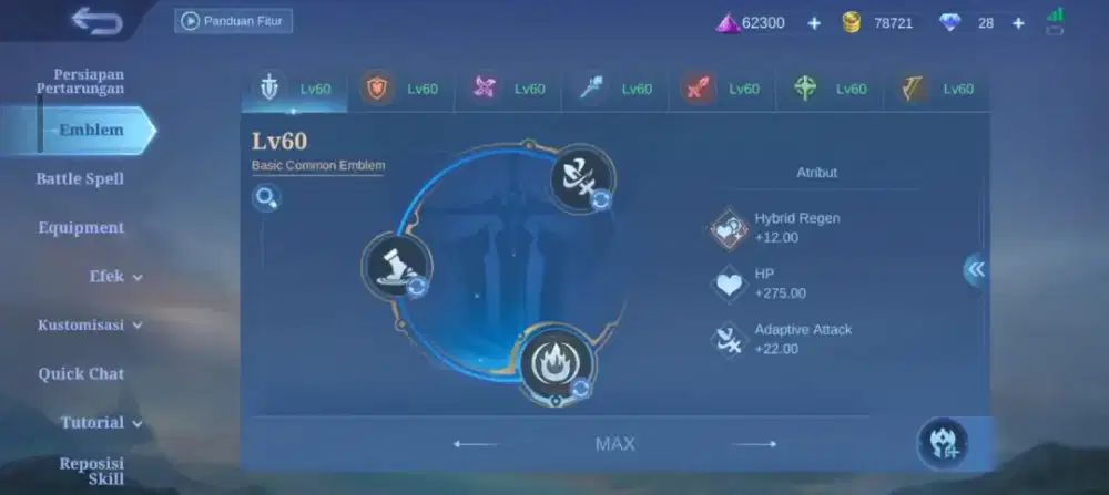 Jual akun mobile legend
