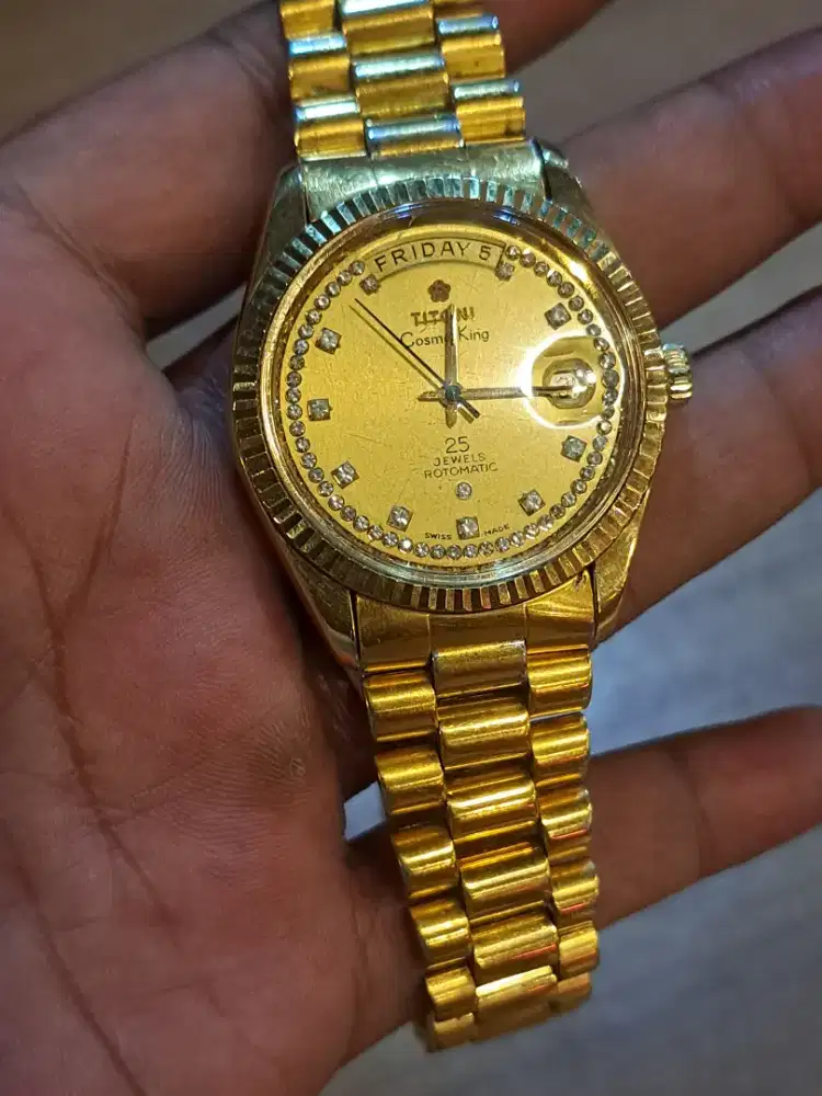 Titoni cosmo king automatic gold mikron mulus