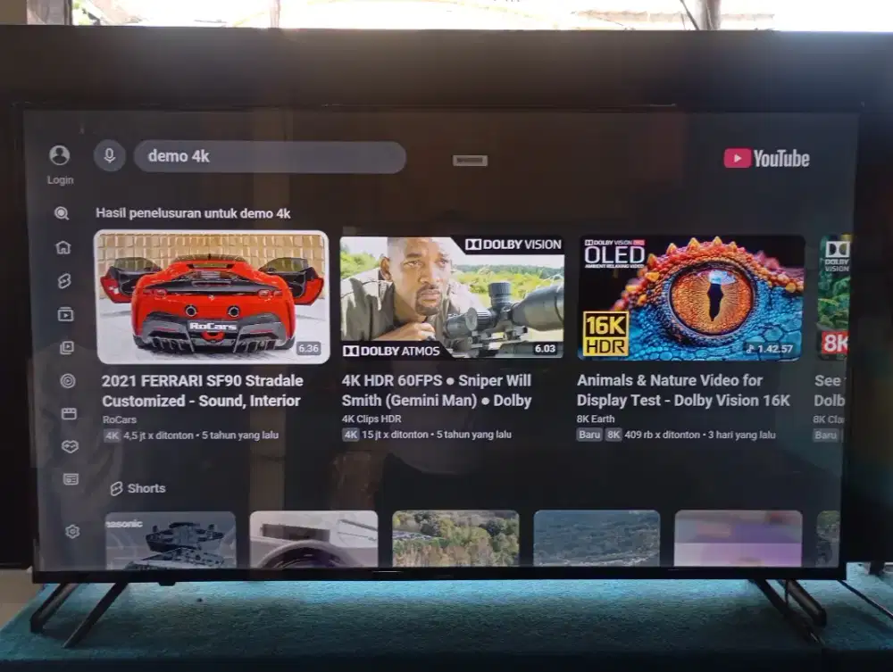 JUAL TV LED SHARP 55 INC ANDROID UHD 4K TYPE 4T-C55EK2