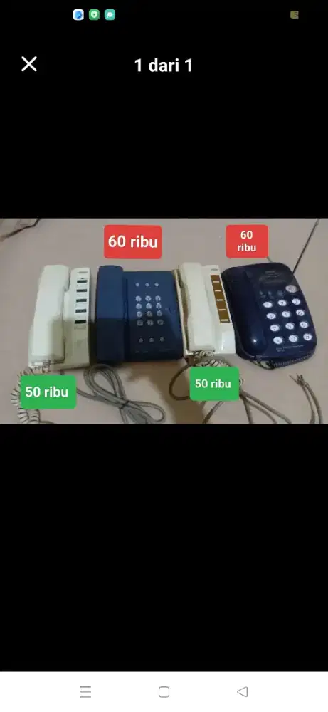 Telepon jadul untuk di koleksi saja