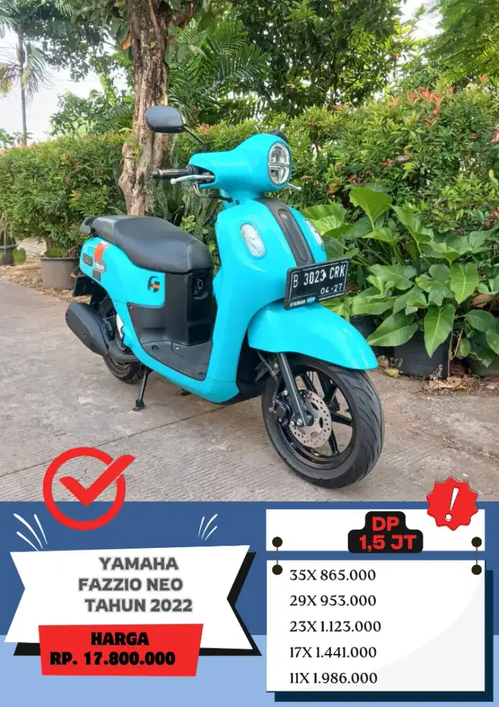 Yamaha Fazzio Neo Tahun 2022 Mulus