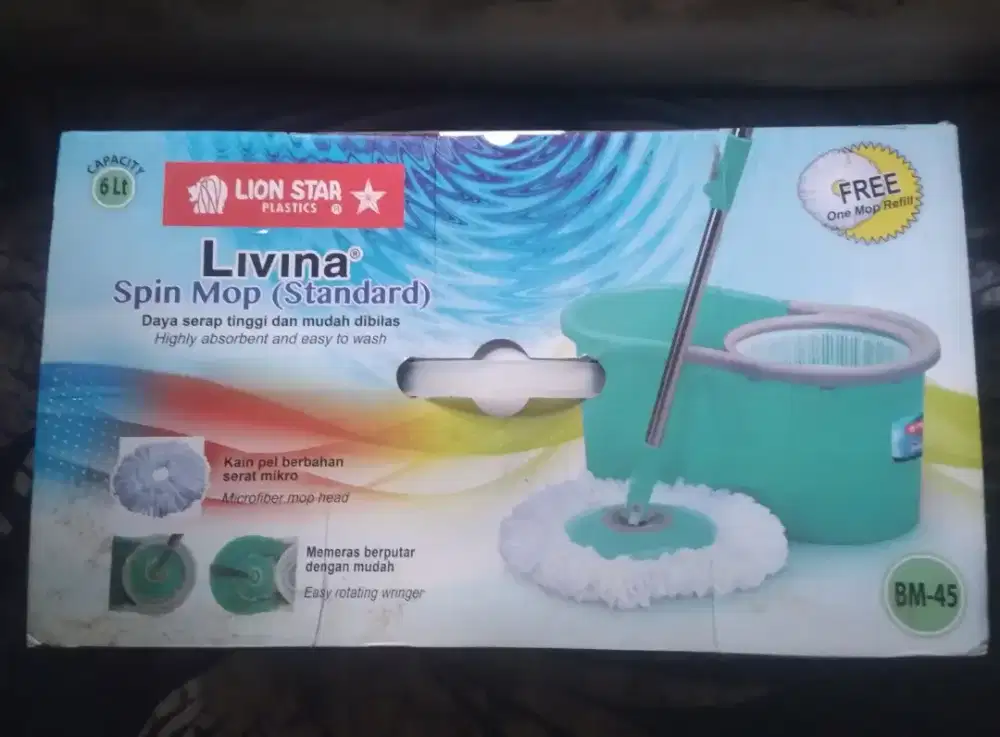 spin mop/pel lantai lion star