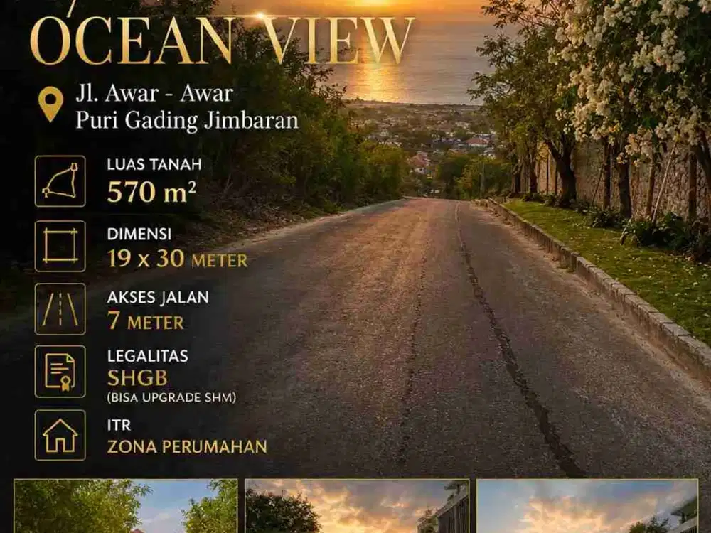 Tanah Ocean View di Puri Gading Jimbaran