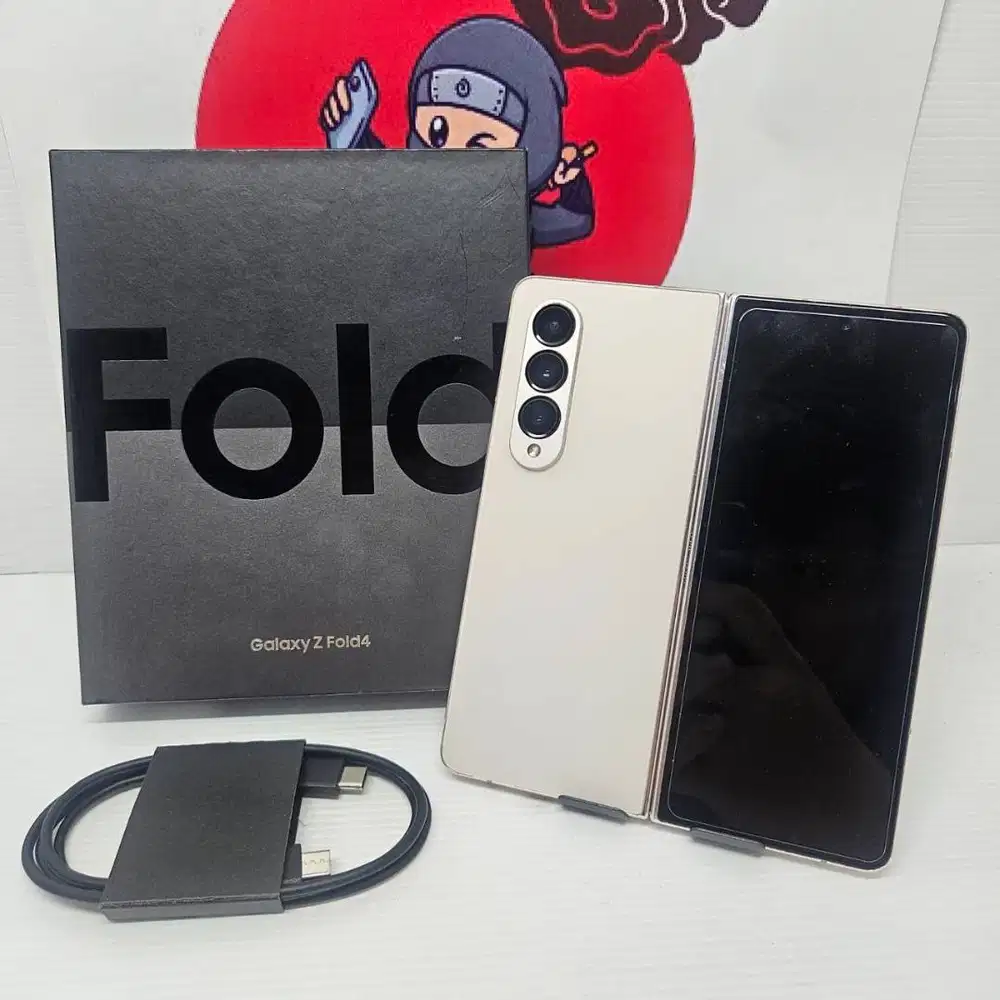 No Minus Samsung Galaxy Z Fold 4 Beige 12/512GB Fullset Sein B-