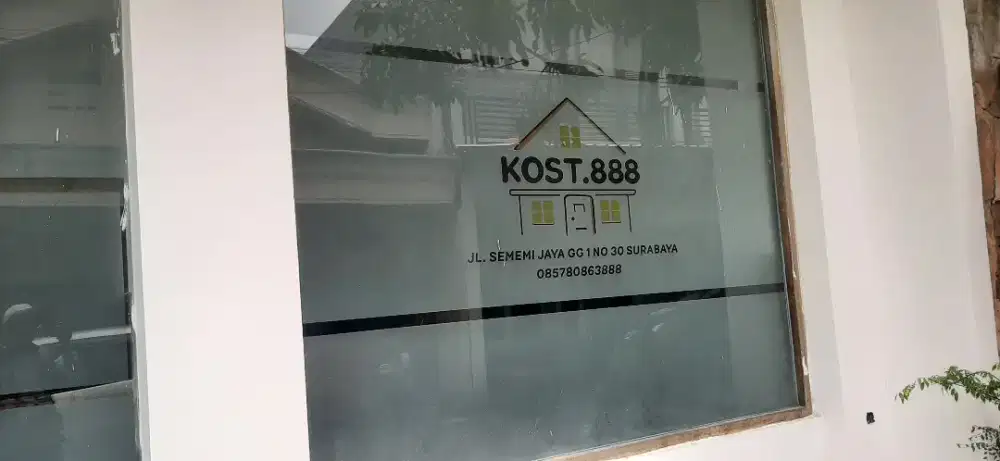 Jasa pasang stiker kaca sandblas