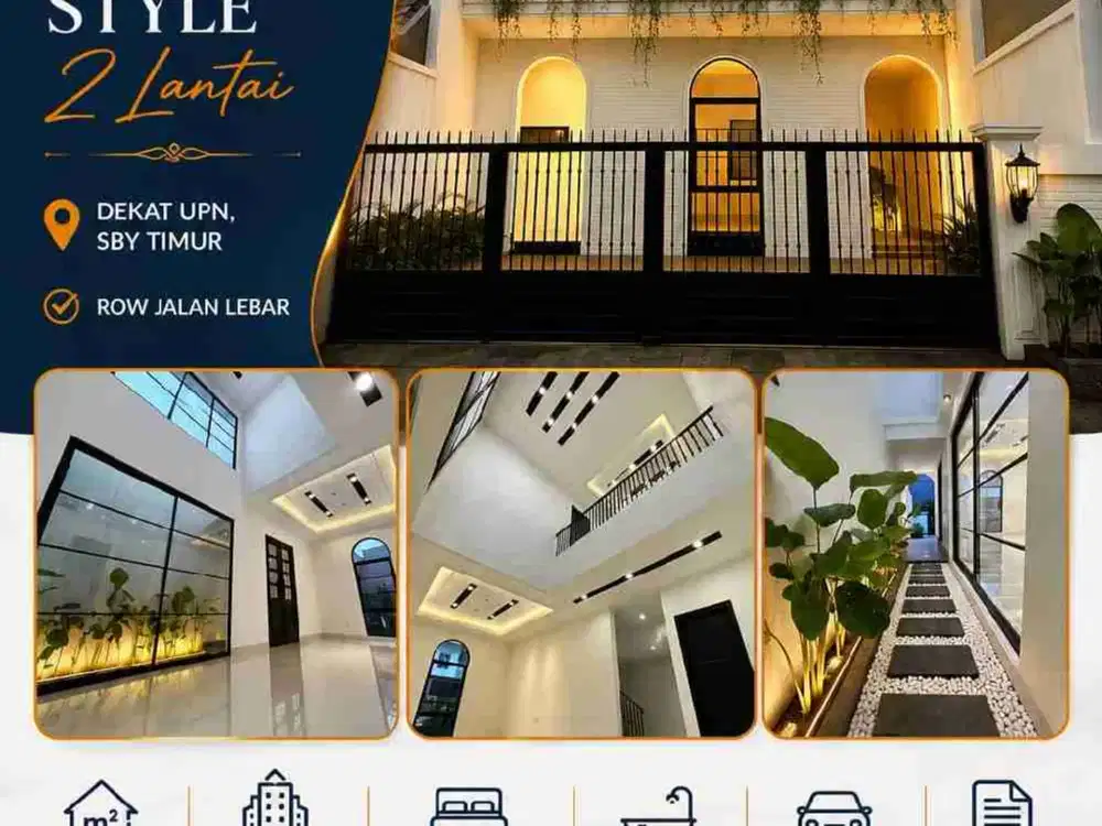 NEW GRESS KOLONIAL STYLE 2 Lantai Di Purimas Surabaya Timur