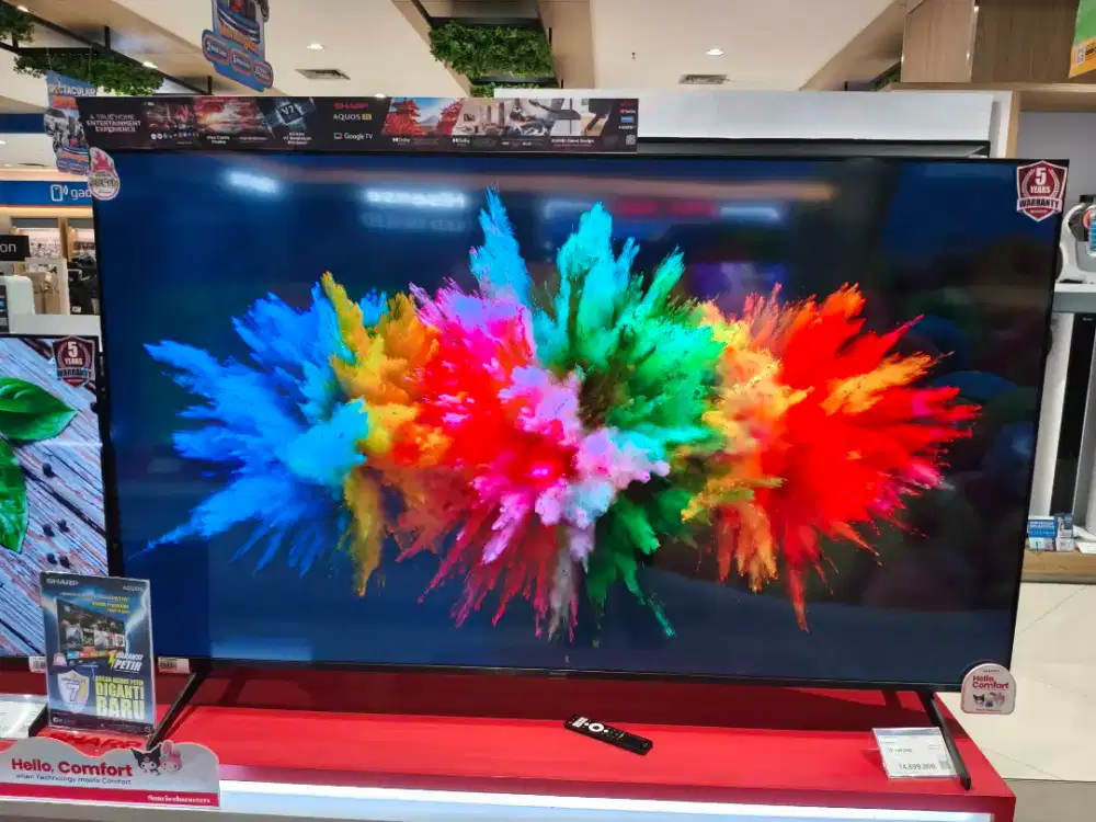 Cicilan SHARP 4K GOOGLE TV 75