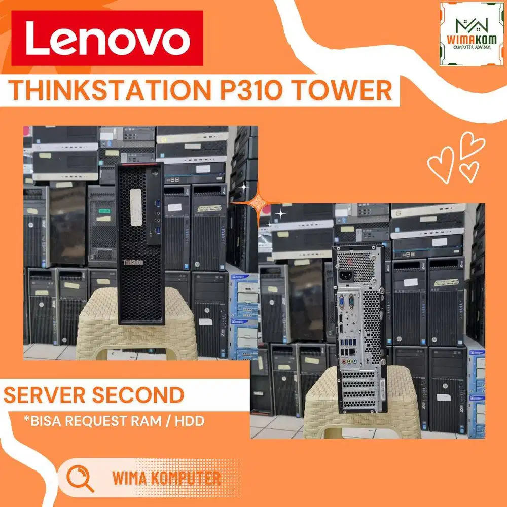 SERVER LENOVO P310 INTEL XEON E5-1245V5 8 CORE RAM 8GB HDD 1TB
