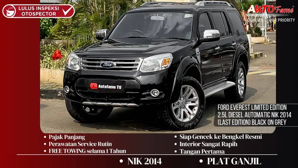 Ford Everest Limited Edition 2.5L Diesel Automatic NIK 2014