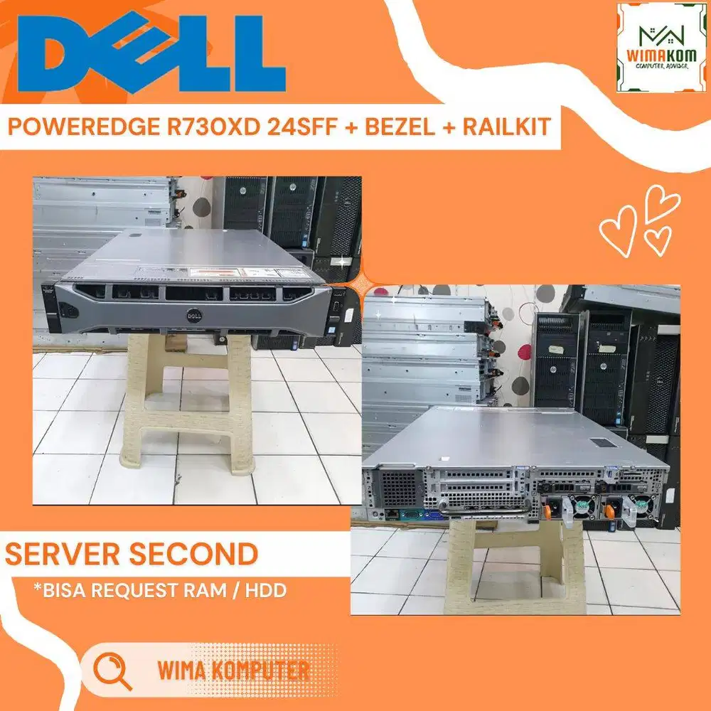 SERVER DELL R730XD 24 SFF 2x XEON E5-2673V3 48 CORE RAM 128GB SSD 2TB