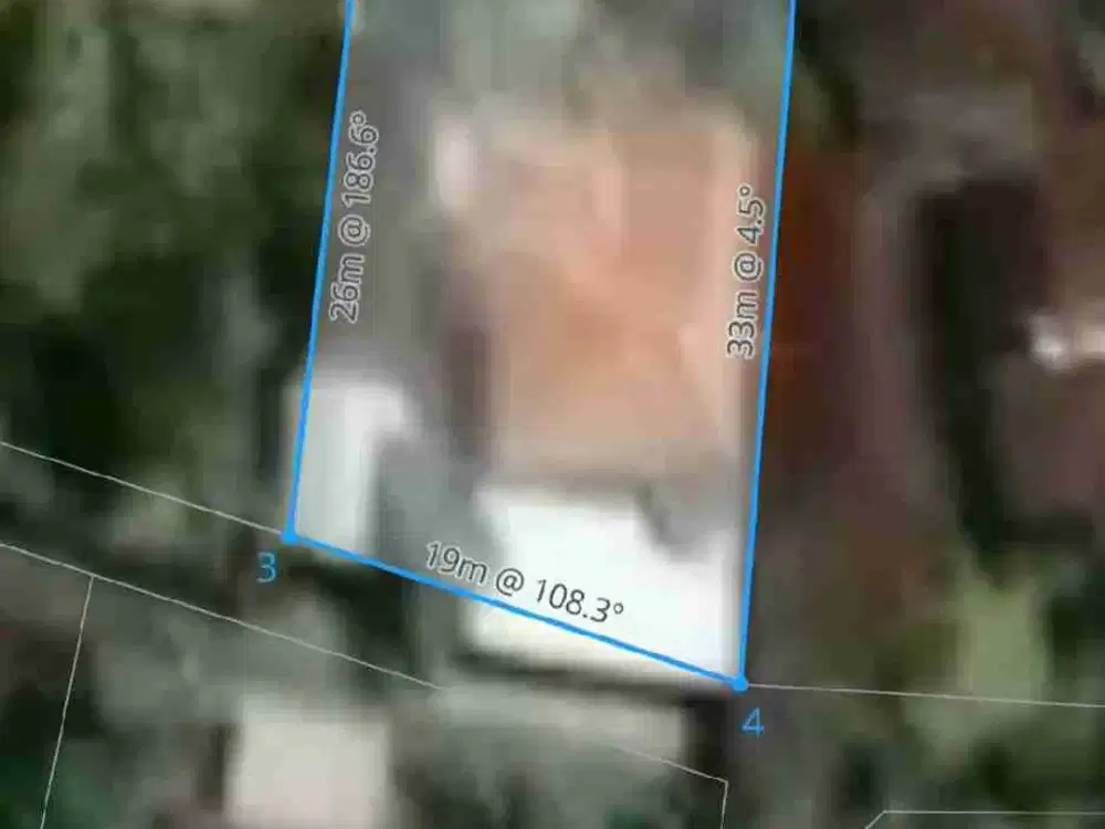 Tanah 550m2 Bonus Rumah Dekat ICON Mall Sanur