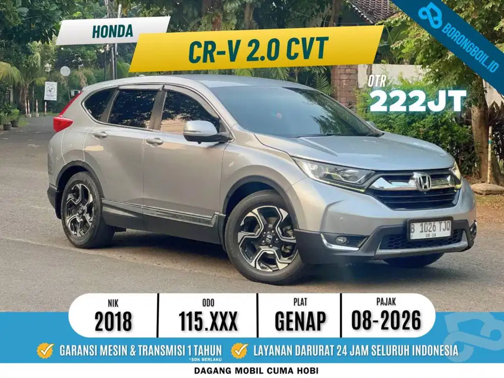 Honda CRV 2.0 CVT 2018 Silver | SUV Nyaman