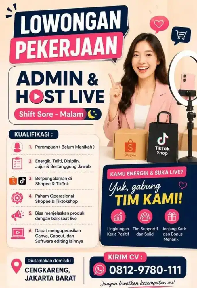Host live dan Admin