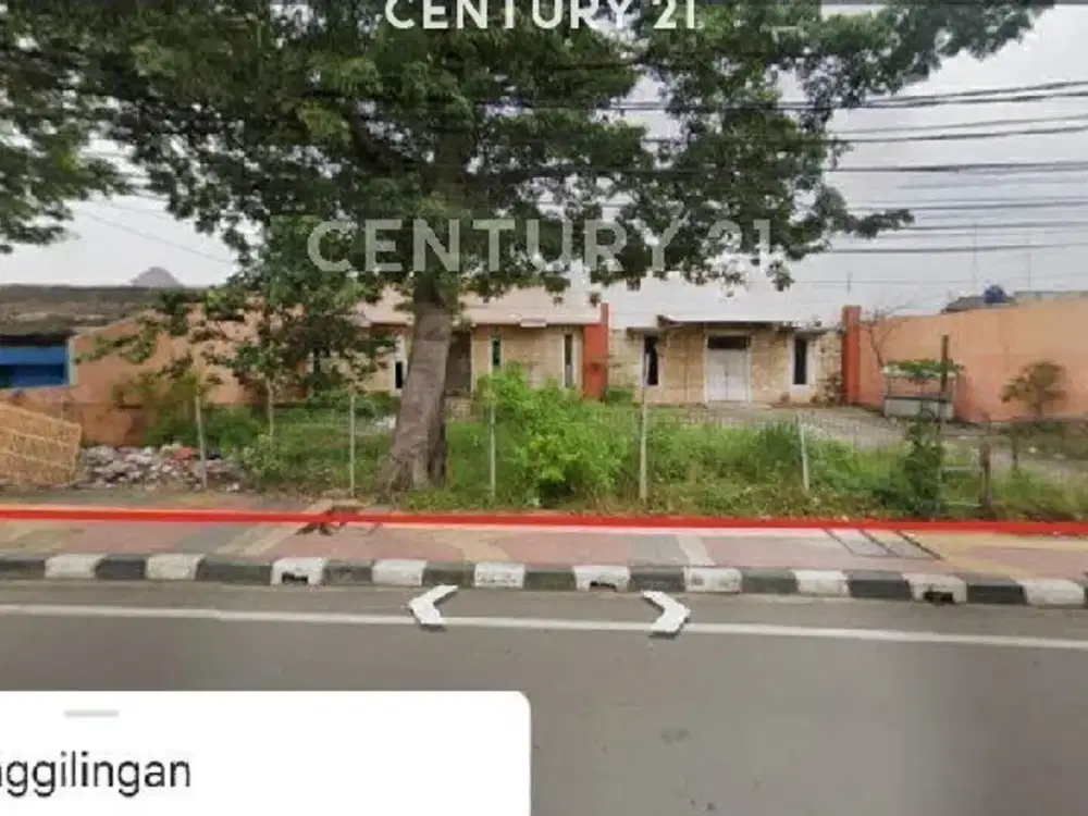 Tanah Komersial Bonus Bangunan Jl Raya Penggilingan LT 1177m