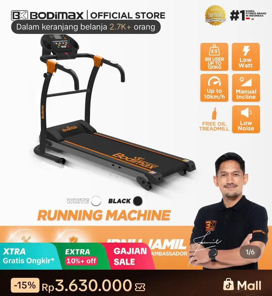 Jual Murah-Tredmill BodyMax Running Walking